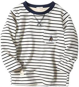 img 4 attached to ABALACOCO Pullover Crewneck T Shirt Thickening Boys' Clothing