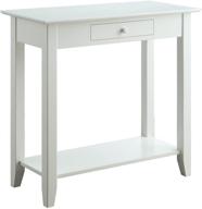 convenience concepts american heritage hall table, white: the perfect blend of style and function logo