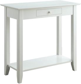 img 3 attached to Convenience Concepts American Heritage Hall Table, White: The Perfect Blend of Style and Function