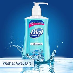 img 1 attached to Dial Antibacterial Liquid Hand Soap, Spring Water, Pack of 4 - 11 Ounce