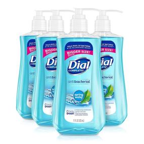 img 4 attached to Dial Antibacterial Liquid Hand Soap, Spring Water, Pack of 4 - 11 Ounce