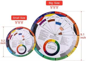 img 1 attached to 🎨 Color Mixing Learning Tool – Pocket Color Wheel for Art Class, Makeup Blending Board, Chart, and Guide to Mix Colors