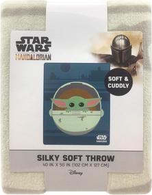 img 1 attached to 🌟 Jay Franco and Sons Silk Touch Throw: Star Wars The Mandalorian - The Cutest Bounty, Soft and Cozy