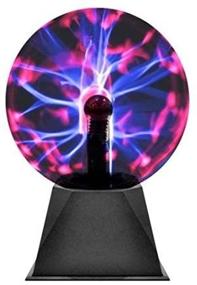 img 2 attached to 🔮 Black Electric 6" Plasma Globe Glass Ball Light - Enhance Your Room Décor