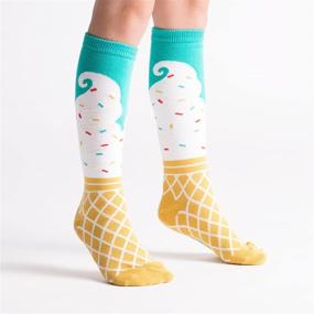 img 2 attached to 🍦 Гольфы "Мечта о мороженом" для девочек от Sock It To Me