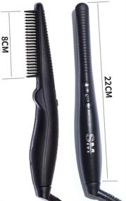 img 2 attached to 🔥 Ultimate Beard Styling Tool: Portable Hairstyles Brush Comb & Straightener - Perfect for Men On-the-Go!