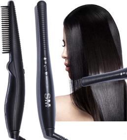 img 1 attached to 🔥 Ultimate Beard Styling Tool: Portable Hairstyles Brush Comb & Straightener - Perfect for Men On-the-Go!