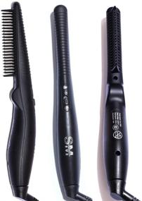 img 4 attached to 🔥 Ultimate Beard Styling Tool: Portable Hairstyles Brush Comb & Straightener - Perfect for Men On-the-Go!