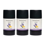 🌿 natural aluminum-free deodorant 3-pack for sensitive skin: lavender & lemon, essential oils, plant-based packaging, 2.5 oz logo