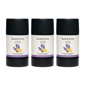 img 3 attached to 🌿 Natural Aluminum-Free Deodorant 3-Pack for Sensitive Skin: Lavender & Lemon, Essential Oils, Plant-Based Packaging, 2.5 Oz