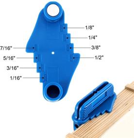 img 1 attached to Woodworking Marking Tools – Center & Line Scriber with Offset for Perfect Marking – Wood Scribe Gauge for Standard Wooden Pencils (Pack of 2, Blue)