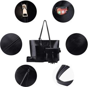 img 1 attached to Handbag Angel Kiss Shoulder Fashion Women's Handbags & Wallets