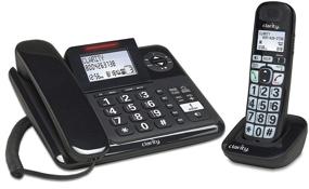 img 1 attached to 📞 Clarity 53727 DECT 6.0 E814CC Amplified 40dB Cord/Cordless Combo Unit Phone - Enhanced Communication for Impaired Hearing, Black