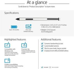 img 1 attached to Превосходное платиновое перо для Microsoft Surface Go 🖊️ 2 10,5-дюймового сенсорного экрана - Совместимо с ноутбуками Microsoft Surface