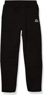 👖 rbx little fleece black white boys' pants: comfortable and stylish clothing for kids logo