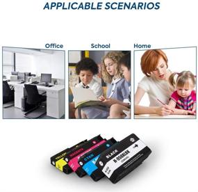 img 2 attached to 🖨️ Allwork Compatible Ink Cartridge Replacement for HP 950 951 950XL 951XL Combo - 4-Pack for HP OfficeJet Pro Printers