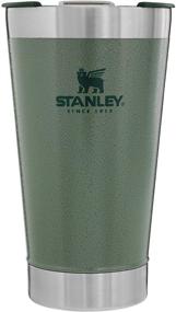 img 4 attached to Stanley 16oz Hammertone Green Classic Vacuum Insulated Pint Glass - Stay Chill