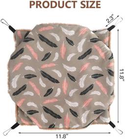 img 1 attached to 🐭 Cozy Plush Triple Bunkbed Cage Hanging Hammock Bed: Ultimate Small Animal Comfort & Snuggle Spot - Ideal for Guinea Pigs, Parrots, Ferrets, Squirrels, Hamsters, Rats!