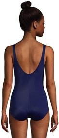 img 3 attached to 👙 Lands End Chlorine Resistant Swimsuit: Women's Clothing, Swimsuits & Cover Ups for Long-lasting Performance