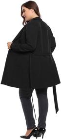 img 1 attached to INVOLAND Plus Trench Coats Women