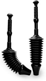 img 1 attached to 🚽 Highly Efficient Master Plunger MP1600-TB 1.6 Gallon Low Flush Toilet Plunger Featuring Funnel Nose Design, Complete with Tall Bucket - Enhanced in Sleek Black Shade