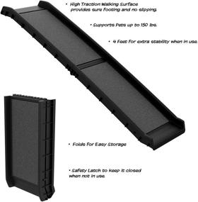 img 1 attached to 🐾 PETMAKER's Convenient 61-Inch Folding Pet Ramp for Cars, Trucks, SUVs & RVs – Non-Slip, Portable Ramp with Raised Sides for Easy Dog Access