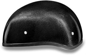 img 2 attached to Daytona Helmets: Carbon Fiber 100% DOT-Approved Motorcycle Half Helmet - Skull Cap Series