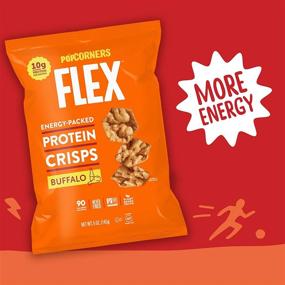 img 2 attached to Popcorners Flex Energy Protein Crisps - Sampler Variety Pack with 10g Protein Per Serving, 3 Flavors, 20 Pack
