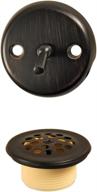 🛀 danco oil rubbed bronze trip lever tub and bath drain trim kit with overflow plate, 1-pack (10580) logo