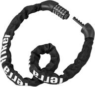 🔒 terra hiker coiling bike chain lock with 5-digit combination, keyless design for optimized bicycle security logo