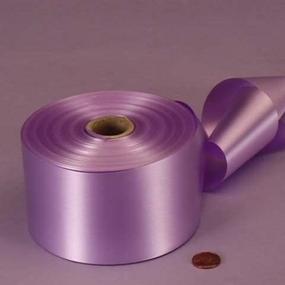 img 3 attached to 🎀 2-3/4-inch X 100 Yards Orchid Embossed Poly Satin Ribbon