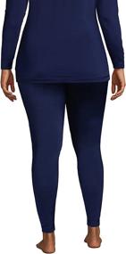 img 3 attached to 🔥 Lands' End Women's Thermaskin Heat Pants: Ultimate Winter Performance Bottoms