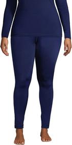 img 4 attached to 🔥 Lands' End Women's Thermaskin Heat Pants: Ultimate Winter Performance Bottoms