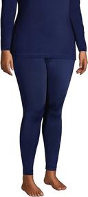 img 2 attached to 🔥 Lands' End Women's Thermaskin Heat Pants: Ultimate Winter Performance Bottoms