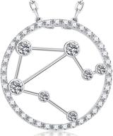 constellation necklace horoscope birthday sterling logo