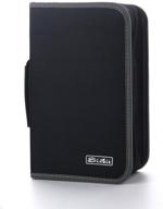 сумка для хранения дисков siveit cd dvd case wallet, вмещающая до 128 cd dvd, подходит для автомобиля, дома и путешествий (черная) логотип