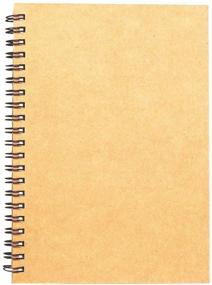 img 4 attached to 📚 Spiral Sketch Book Large Notebook Kraft Cover 8.5x11-Inch - Blank Pad for Drawing & Painting | 200 Pages/100 Sheets (1 Pack)
