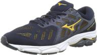 кроссовки mizuno - scaptain mpgold turbulen мужская атлетика логотип