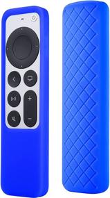 img 4 attached to Чехол из силикона синего цвета для Siri Remote 2021: Защитите свой пульт от Apple TV 4K/HD с использованием последнего поколения чехла 6-го поколения.