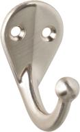 🔗 enhanced single robe hook in satin nickel - stanley hardware s806-414 v8006 logo