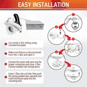 img 1 attached to 💡 Enhance Your Lighting Setup with OSTWIN Gimbal Recessed Junction Changing