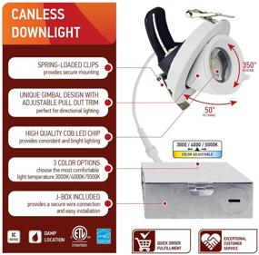 img 3 attached to 💡 Enhance Your Lighting Setup with OSTWIN Gimbal Recessed Junction Changing