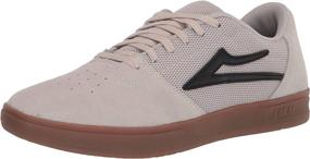 img 4 attached to Lakai Brighton Skate White Suede Men's Shoes for Athletic