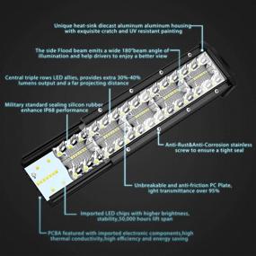 img 2 attached to Светодиодный световой брус CO LIGHT длиной 32 дюйма с изгибом для внедорожников с поддерживающими кронштейнами из нержавеющей стали для грузовиков Jeep SUV UTV лодок, 5-летняя гарантия.