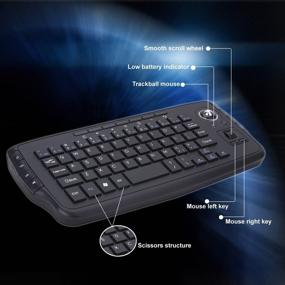 img 3 attached to Zienstar-Wireless Keyboard With Trackball