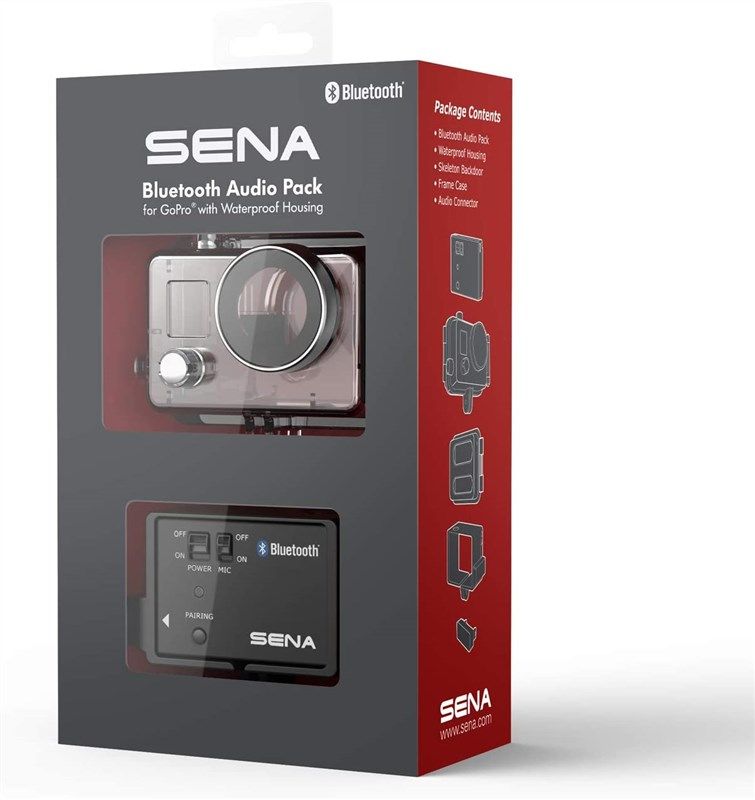 sena gp10 02 waterproof motorcycle communication 로고
