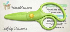 img 4 attached to ✂️ 5-Inch Green Child Safety Scissors