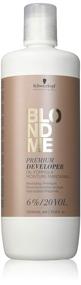 img 2 attached to 🔆 Schwarzkopf Professional Blonde Me Профессиональный Разработчик Премиум-класса - Формула на масляной основе в объеме 33.8 унций/1000мл (6%; 20 объем) - окончательное средство для осветления волос