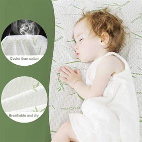 img 1 attached to 🛏️ Queen Bamboo Waterproof Mattress Protector: Cooling Soft Pad, Breathable Noiseless Bed Cover - 21" Deep Pocket - Vinyl Free
