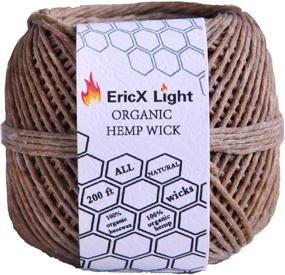 img 4 attached to EricX Light 100% Organic Hemp Wick | 200 FT Spool | Natural Beeswax Coated | Standard Size (1.0mm) | Enhanced SEO